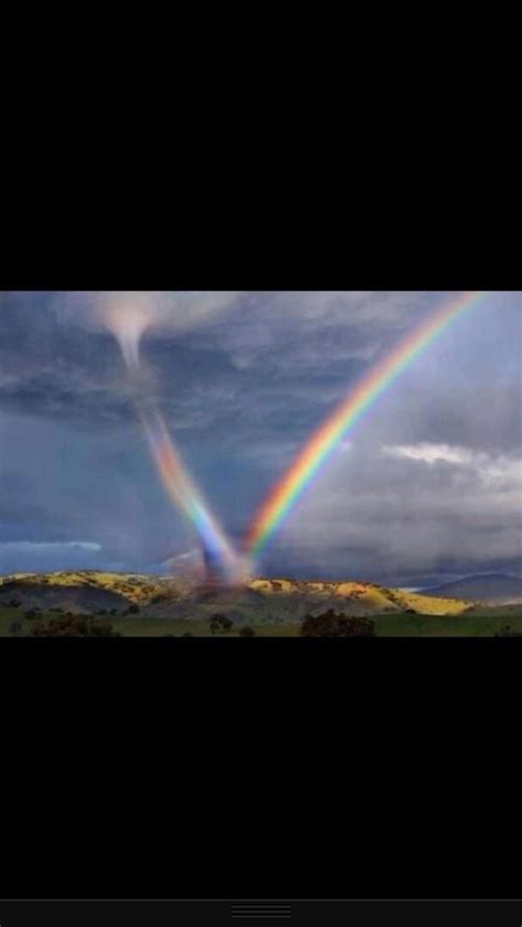 The rainbows on this list are some of the most obscure and unusual formations ever seen on earth! Rainbow meets tornado | Amazing nature, Mother nature ...