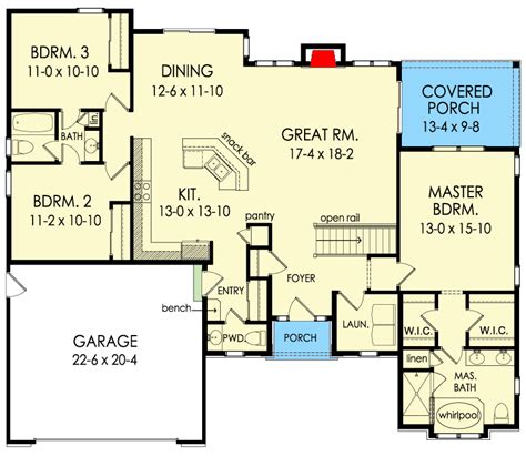 plan glv  bedroom  story open concept home plan  level