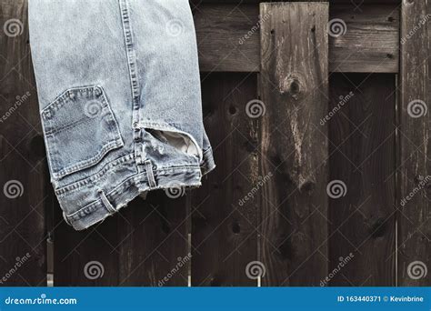 Faded Blue Jeans Stock Image Image Of Denim Grunge 163440371