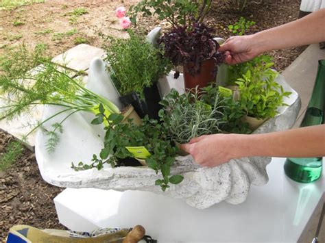 Most common herbs adapt easily to life in containers, so if you have room for a few potted plants outside, try a small herb garden. Create a Stunning Herb Container Garden | HGTV