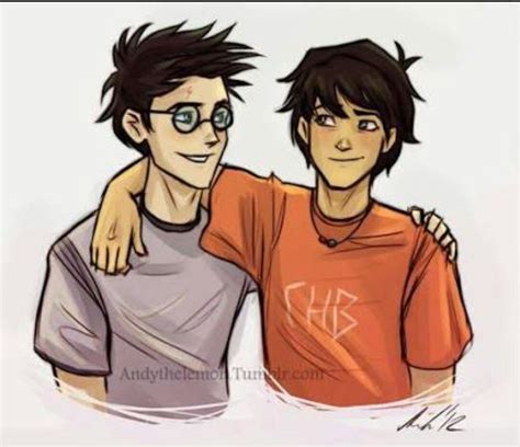 Pin By Rhaegar On Coisas Dos Fandoms ♡ Harry Potter Crossover Percy Jackson Fan Art Percy