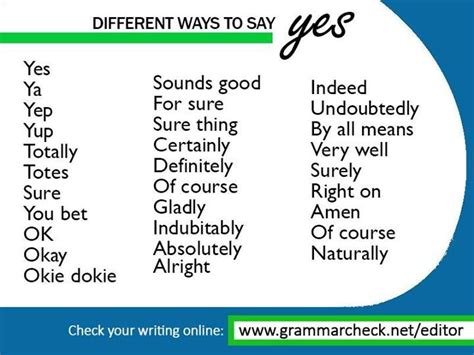 Different Ways To Say Yes Essay Writing Skills English Writing