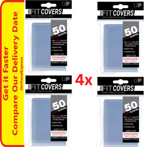 200 Ultra Pro Sleeve Covers Outer Card Sleeves Protectors Standard 69mm