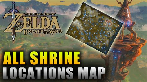 Map Of All Shrines In Breath Of The Wild Vector U S Map