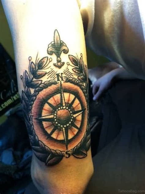 41 Stylish Compass Tattoos For Leg Tattoo Designs