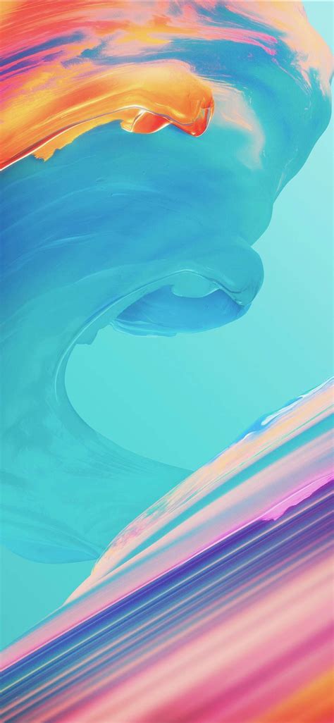 Ios 11 Iphone X Blue Red Purple Abstract Apple