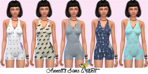 Summer Day Acc Bodysuits At Annetts Sims 4 Welt Sims 4 Updates