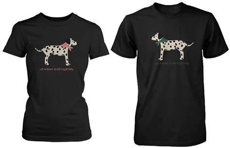 Dalmatian Dog Print Matching Couple Shirts (Set) | Matching couple ...
