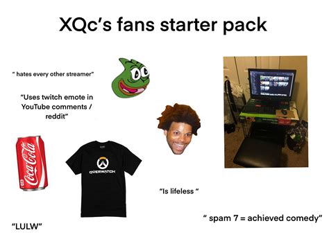 Xqcs Fans Starter Pack Rstarterpacks
