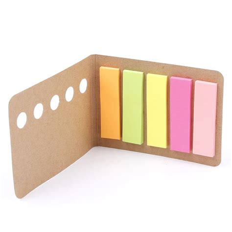 Novelty Kraft Paper Cover Candy Color Memo Pad N Times Sticky Notes