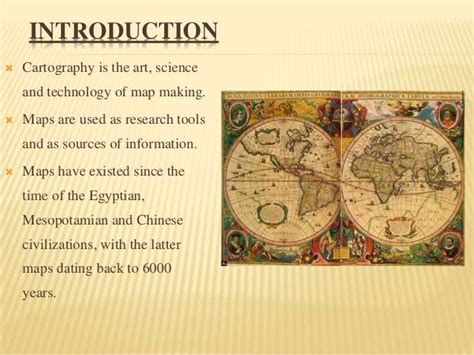 History Of Map Making Or Cartography