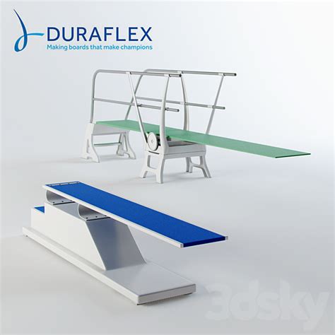 Duraflex Diving Boards 14 Portable 300 Sports 3d Models