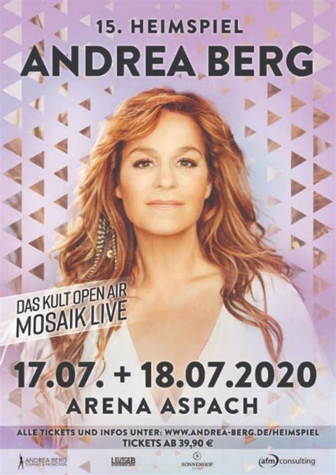 Andrea Berg Aspach 15th Home Game The Cult Open Air Mosaik Live