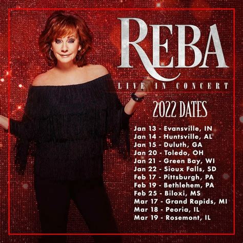 Reba McEntire Tour Dates 2022 Where To Buy Tickets