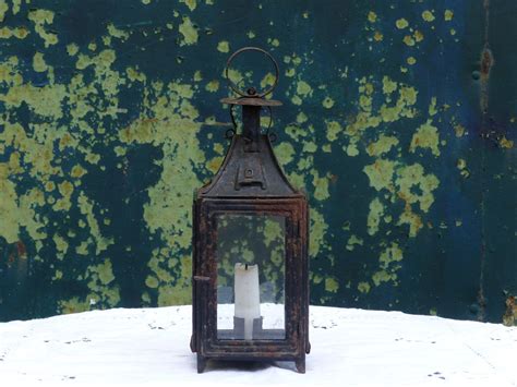 Small Antique French Candle Lantern French Vintage Carriage Lantern