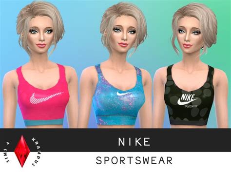 Sims4krampus Set Of 3 Nike Sports Bras Sims 4 Sims Swimming Outfit