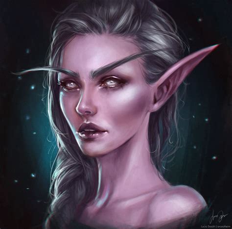 Artstation Babka Lucia Dzediti Night Elf Elf Art World Of Warcraft