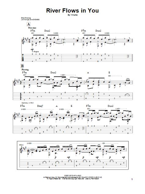 Yiruma 'River Flows In You' Sheet Music and Printable PDF Music Notes