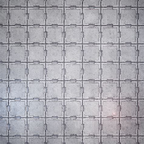 White Spaceship Floor Pbr Texture