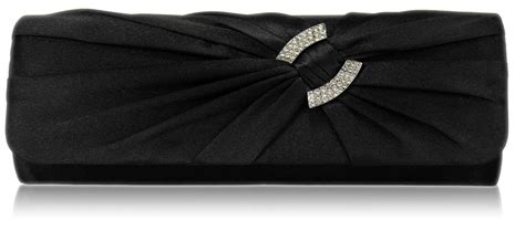 Wholesale And B2b Wholesale Black Satin Clutch Bag With Crystal