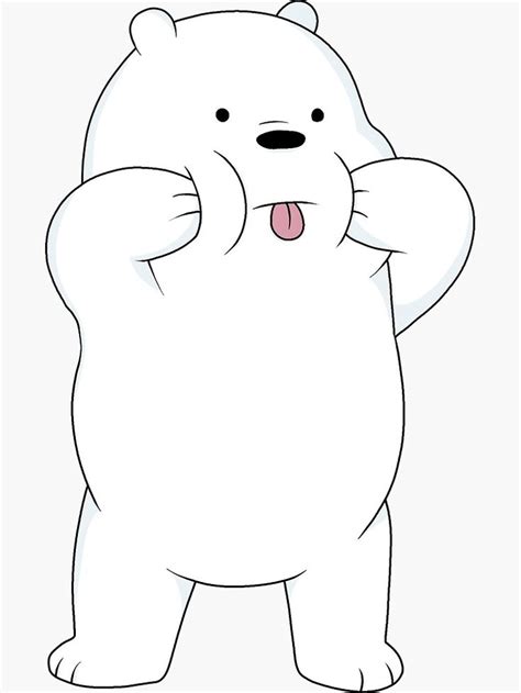 We are an aggregator that classify stickers for telegram. 'We Bare Bears - Ice Bear' Sticker by ValentinaHramov di ...