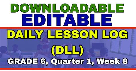 Daily Lesson Log Dll Grade All Subjects Quarter Week