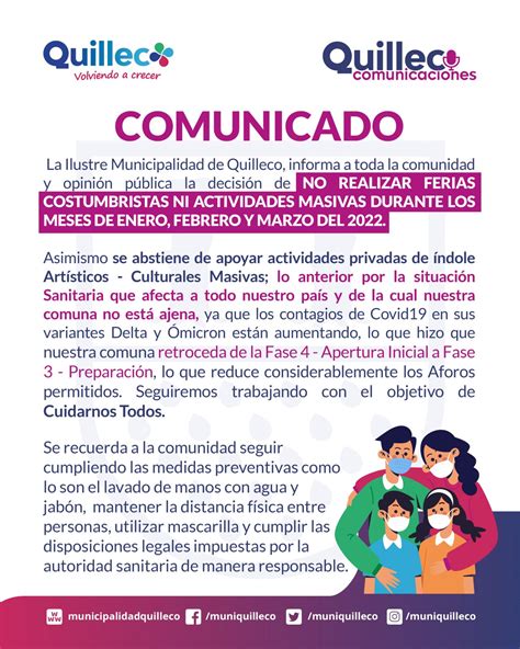 COMUNICADO 26 De Enero 2022 Municipalidad De Quilleco