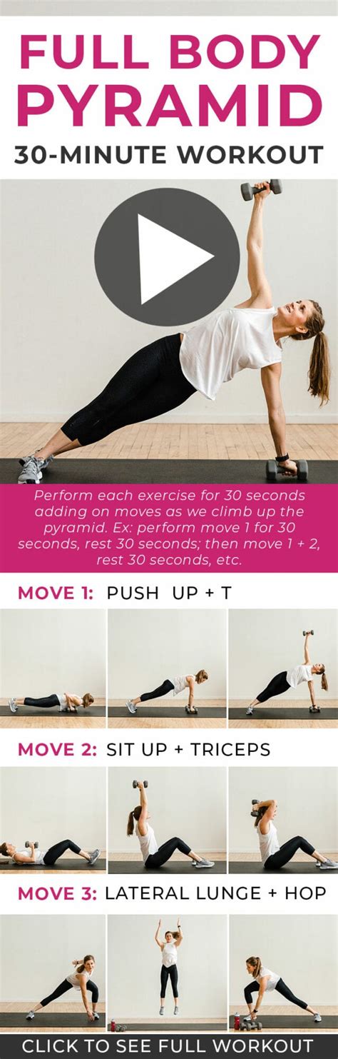 30 Minute Pyramid Workout At Home Nourish Move Love