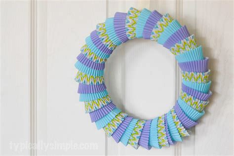 Cupcake Liner Wreath Typically Simple