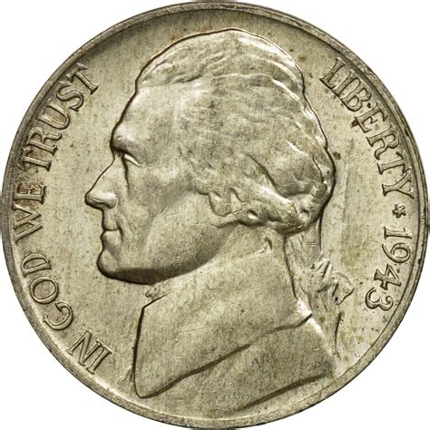 Five Cents 1943 Jefferson Nickel Coin From United States Online Coin
