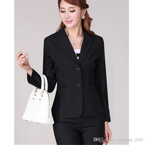2019 High Quality Sexy Womens Business Suits Custom Made Black Formal