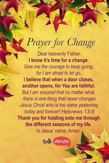 Prayer For Change Prayer Changes Things Prayers Prayer Scriptures