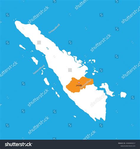 Map Jambi Sumatera Island Location Icon Stock Vector Royalty Free