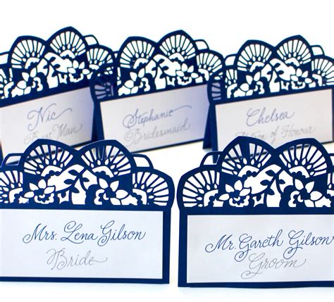 These beautiful wedding place cards will get guests to their seats as well as adding extra read more: DIY Wedding Place Cards - Tombow USA Blog