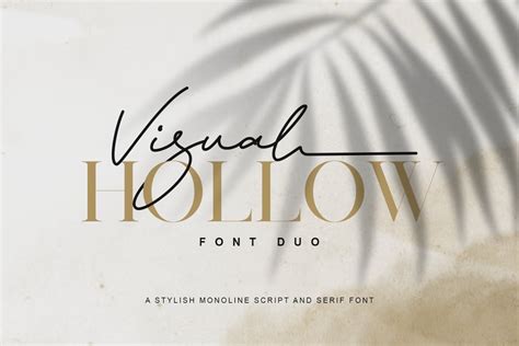 Visual Hollow Font Duo All Free Fonts