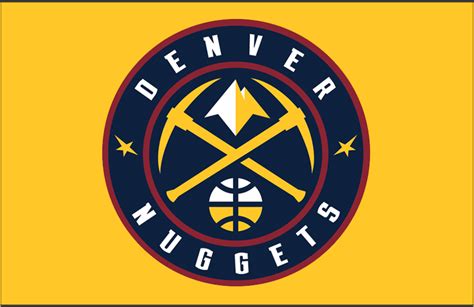 A virtual museum of sports logos, uniforms and historical items. Denver Nuggets Primary Dark Logo - National Basketball Association (NBA) - Chris Creamer's ...