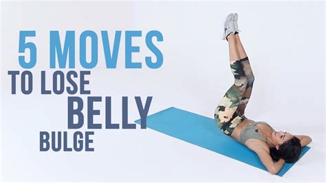 5 Moves To Lose Lower Belly Bulge At Home Workout Youtube