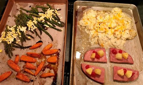 Easter Ham Dinner On Two Sheet Pans Cooking Aboard With Jill