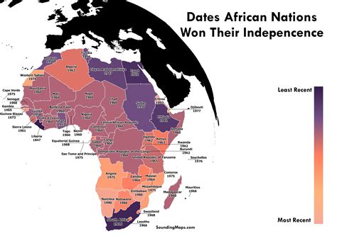 Mapping The Year Of African Independence Dates Sounding Maps