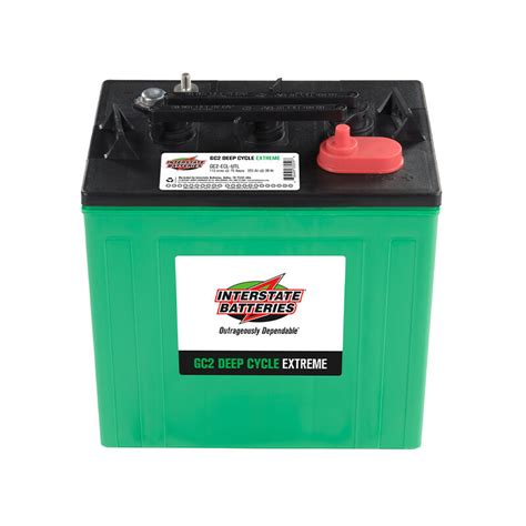 Interstate Gc2 Deep Cycle Extreme 6 Volt Golf Cart Battery Camping World