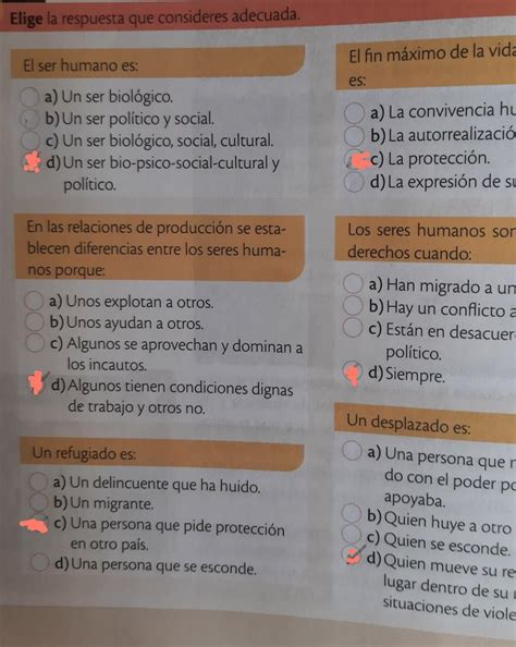 1 El Ser Humano Es 2p A Un Ser Biológico B Un Ser Político Y