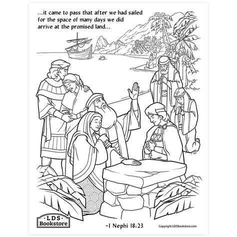The Promised Land Coloring Page Printable