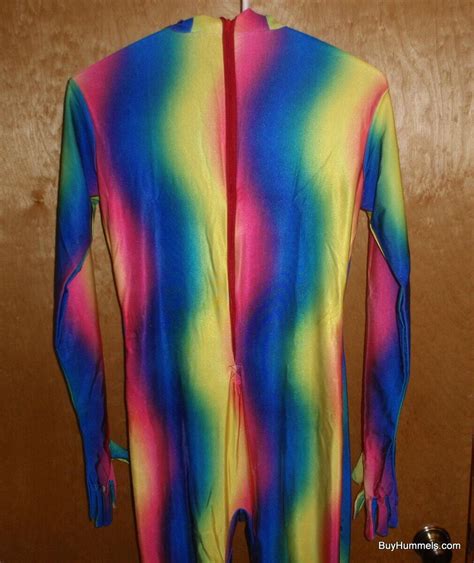 Adult 2nd Skin Tie Dye Rainbow Bodysuit Halloween Costume Morphsuit