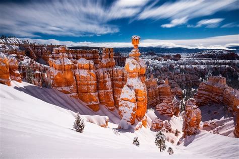 Moonlit Bryce Canyon Covered In Fresh Snow This Looks Like A Daylight
