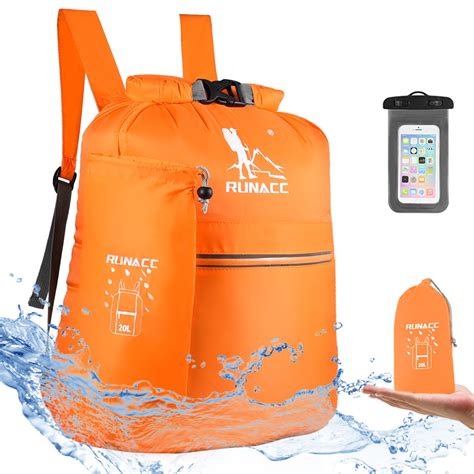 20l Dry Bags Waterproof Backpack Floating Dry Sack With Free Waterproof Phone Case