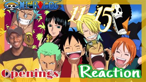 One Piece Openings Reaction 11 15 Blind Reaction First Time