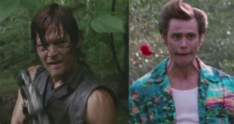 The Lost Scene From The Walking Dead Ace Ventura Vs Daryl Dixon