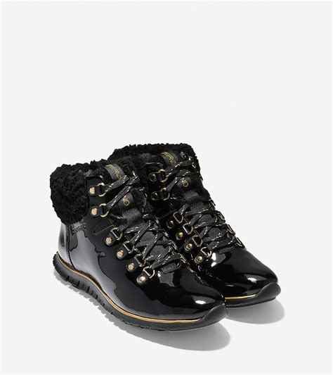 women s zerogrand waterproof hiker boots in black cole haan