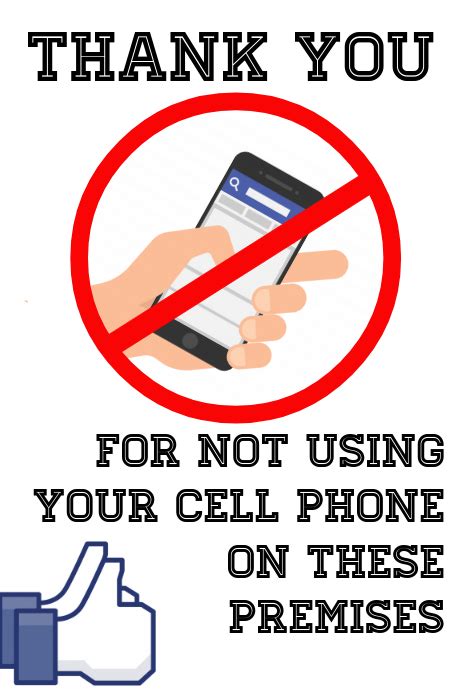 No Mobiles Cell Phones Poster Template Postermywall