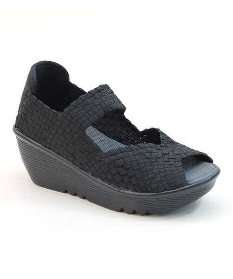 Look At This Solid Black Weave Pattern Slip On Shoe On Zulily Today